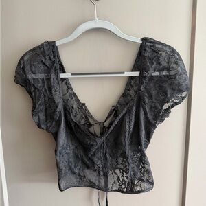 Urban outfitters lace corset top